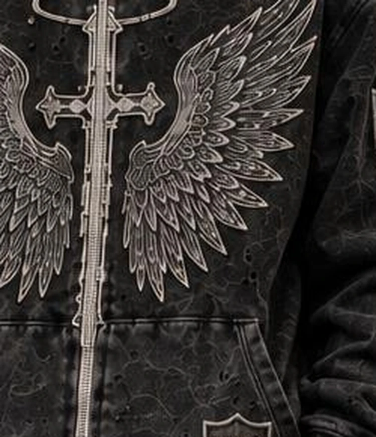 Embroidered HRA cross detail